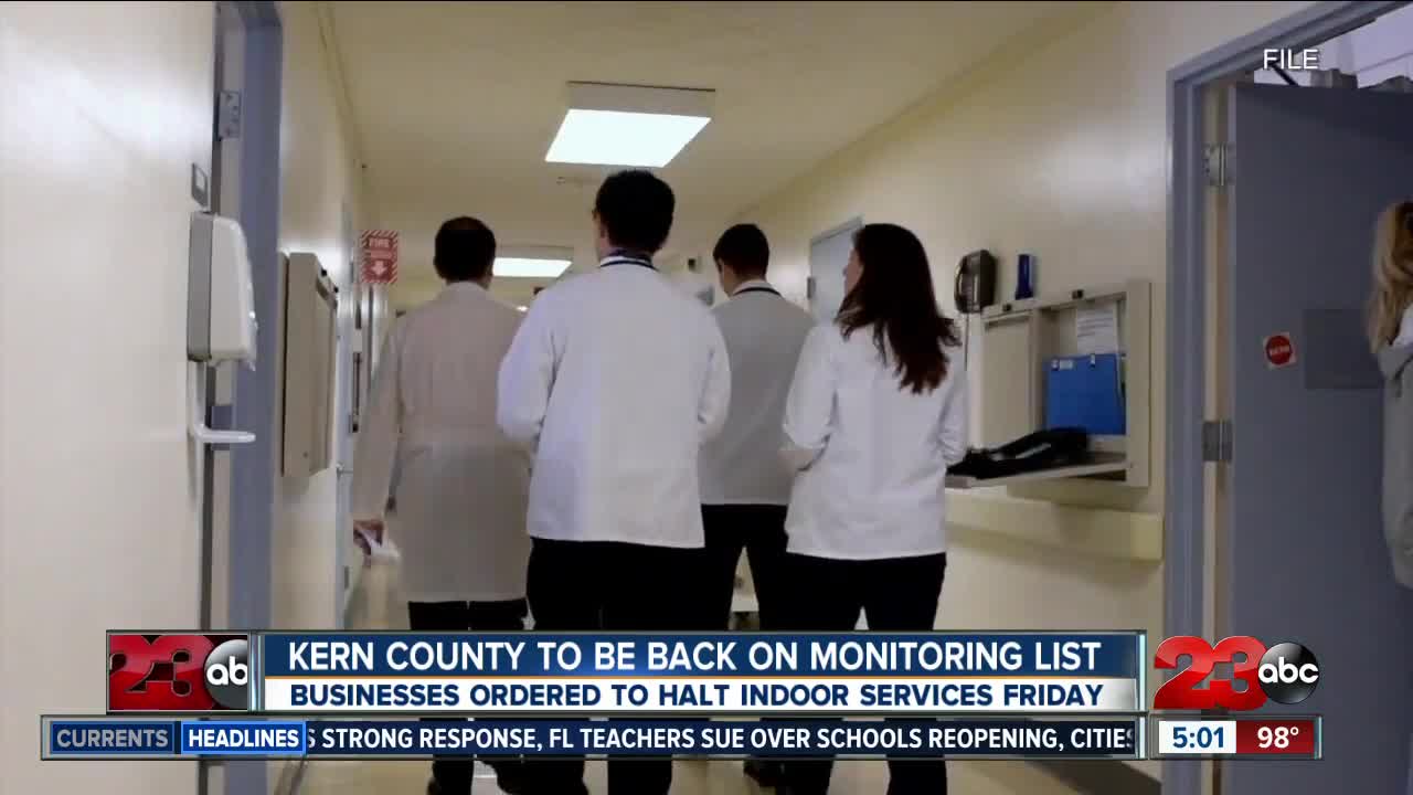 More Kern County businesses ordered to close indoor services Friday