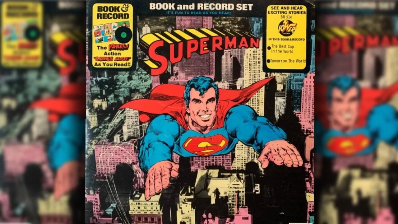 Power Records Superman "The Best Cop in The World" Read Along with the Story!