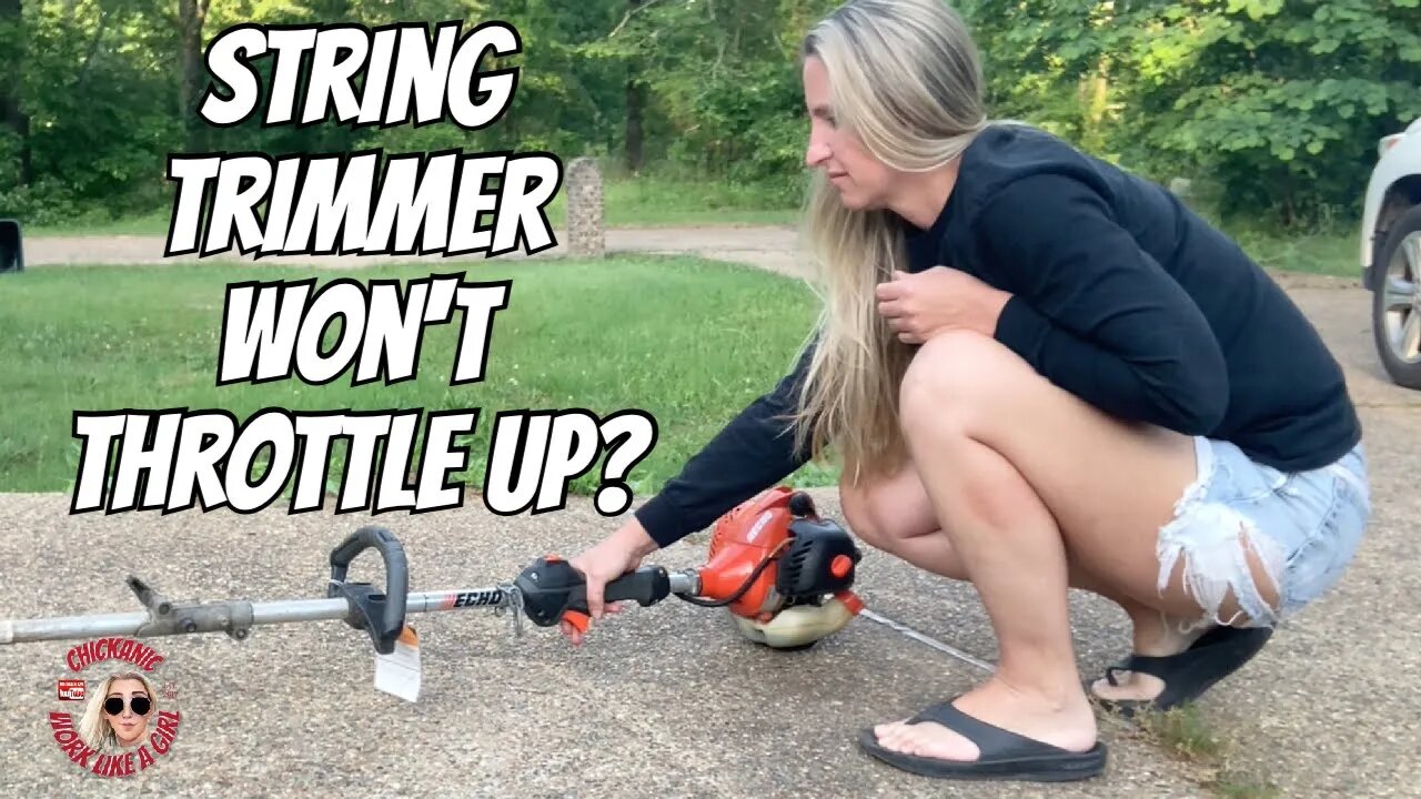 How To Fix A String Trimmer That Won't Throttle Up. Echo SRM-225 Complete Diagnoses and Repair VLOG