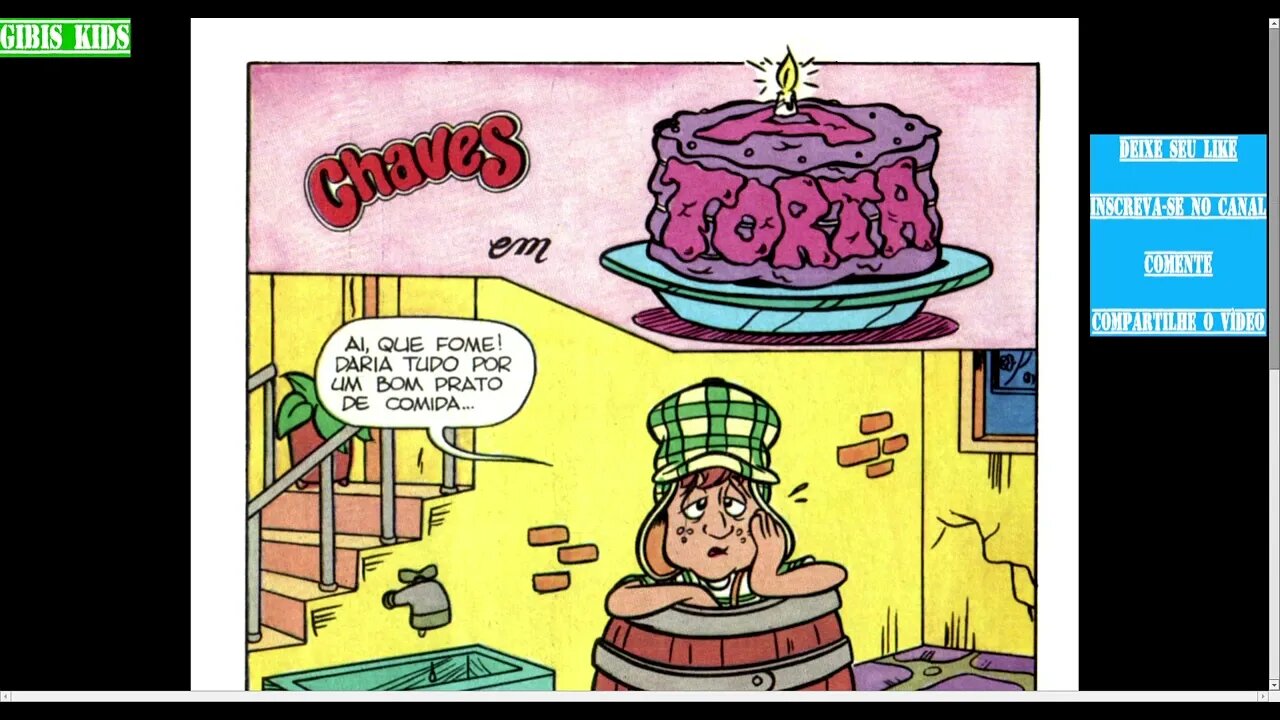 Chaves Em A Torta [Pause o Vídeo Caso Não Consiga Ler]