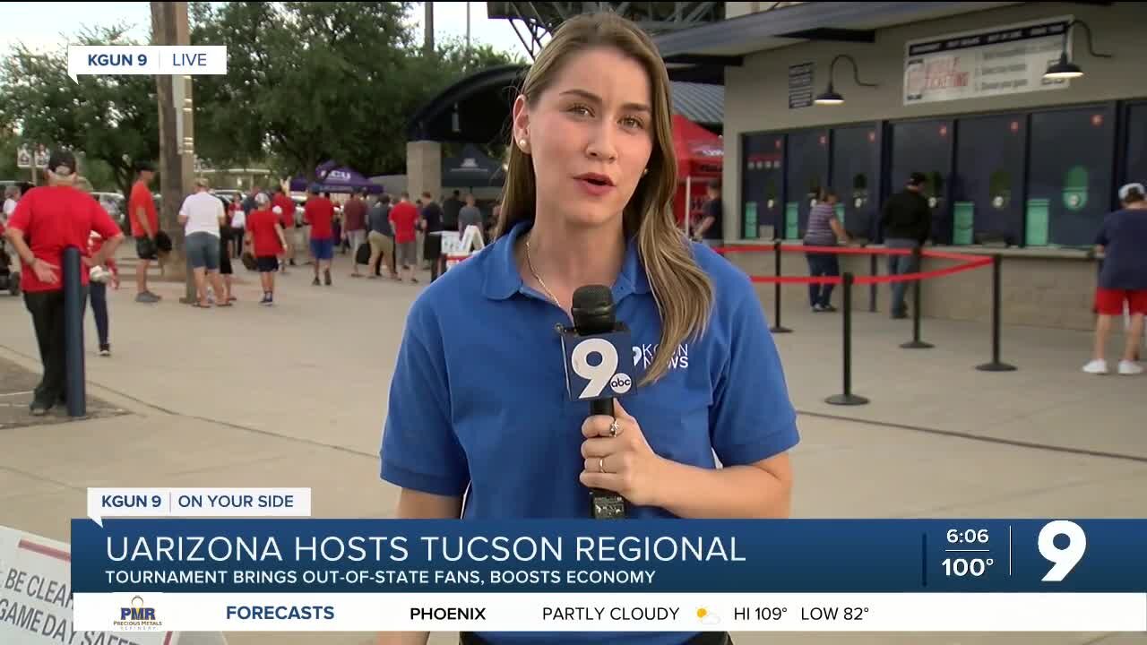 Fans tough out heat to watch teams play at Tucson regional