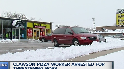 Worker arrested for threatening boss