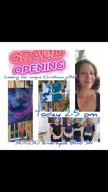 Grand Opening of Accentric Salon and Spa and an art sale!
