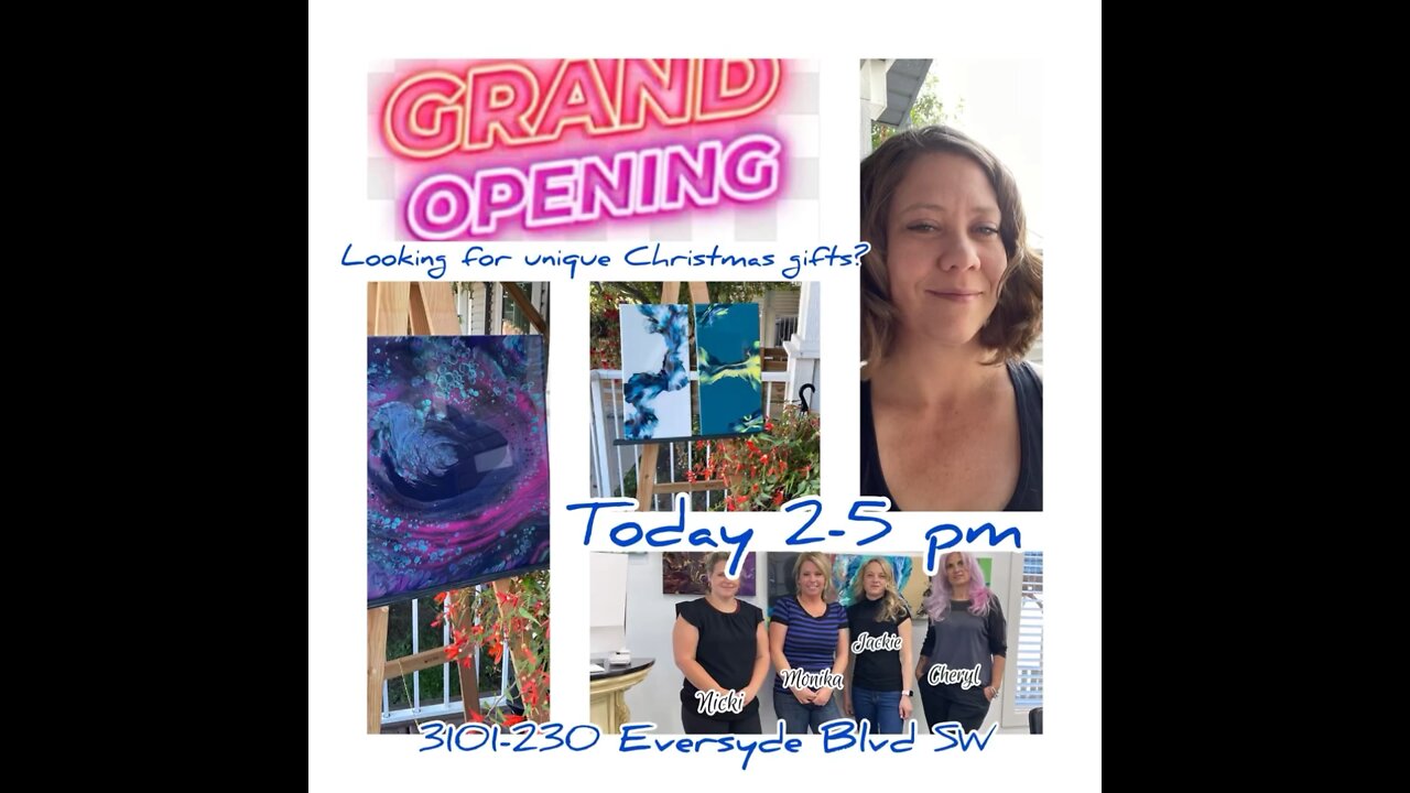 Grand Opening of Accentric Salon and Spa and an art sale!