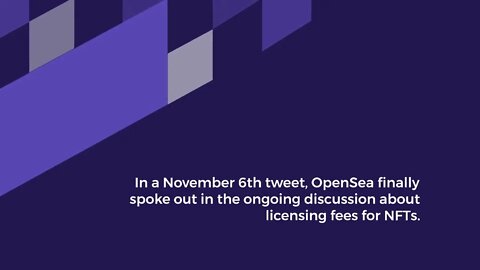 OpenSea: New plans for NFT license fees