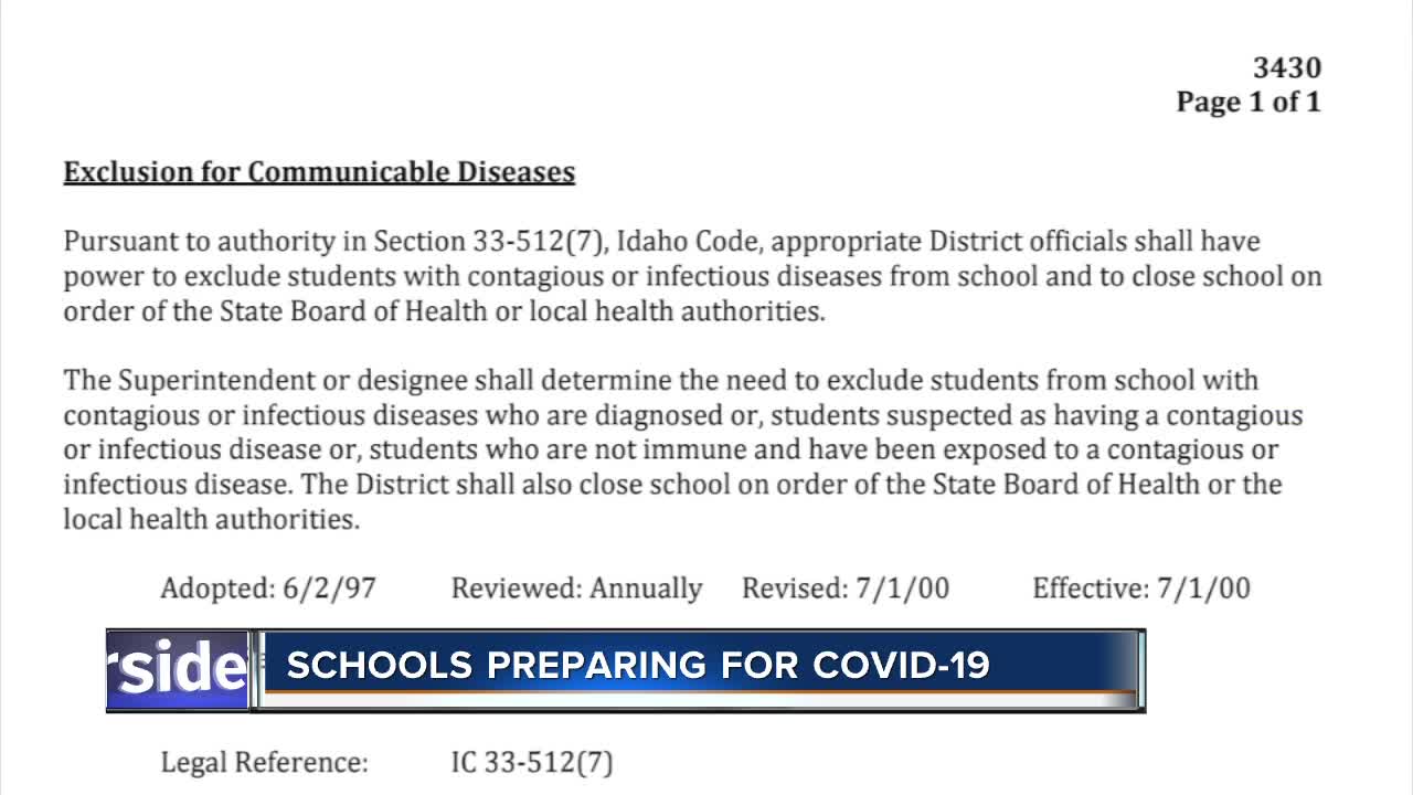 Schools preparing for COVID-19, no confirmed cases