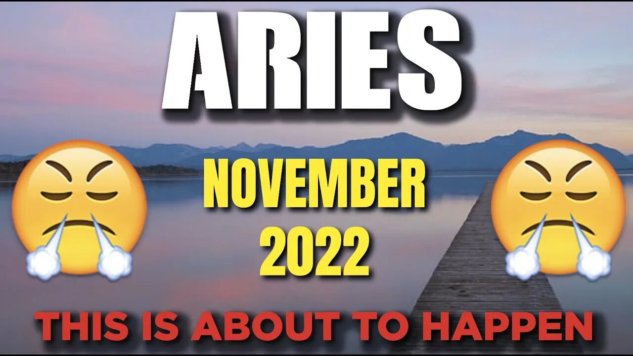 Aries ♈️ 😲THIS IS ABOUT TO HAPPEN!😤 Horoscope for Today NOVEMBER 2022 ♈️ Aries tarot ♈️