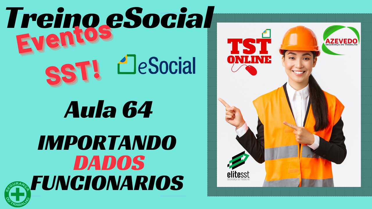 Aula 64 Importando DADOS Funcionários para o TSTONLINE Sistemas