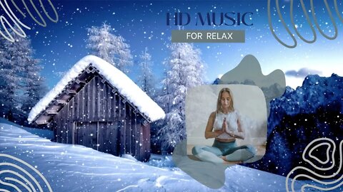 Snowfall And Music For Relaxation, Sleep, Study And Rest | Music for sleep and relax