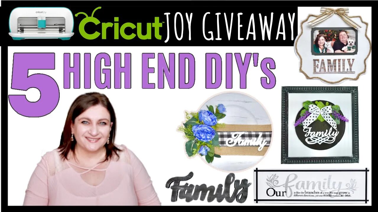 5 EASY HIGH END DOLLAR TREE FAMILY DIY TUTORIALS EASY FARMHOUSE DIYS EVERY DAY DIY | Cricut Giveaway