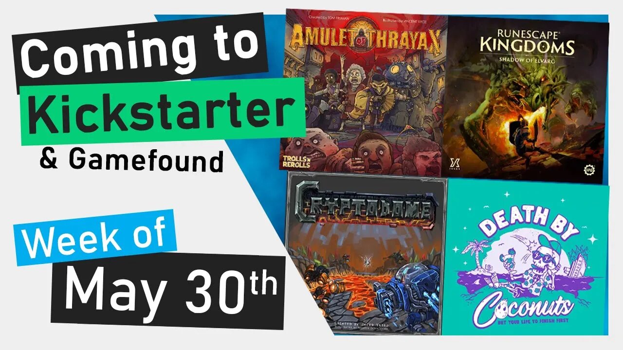 📅Kickstarter Boardgames | RuneScape Kingdoms: Shadow of Elvarg, Death By Coconuts, Amulet of Thrayax