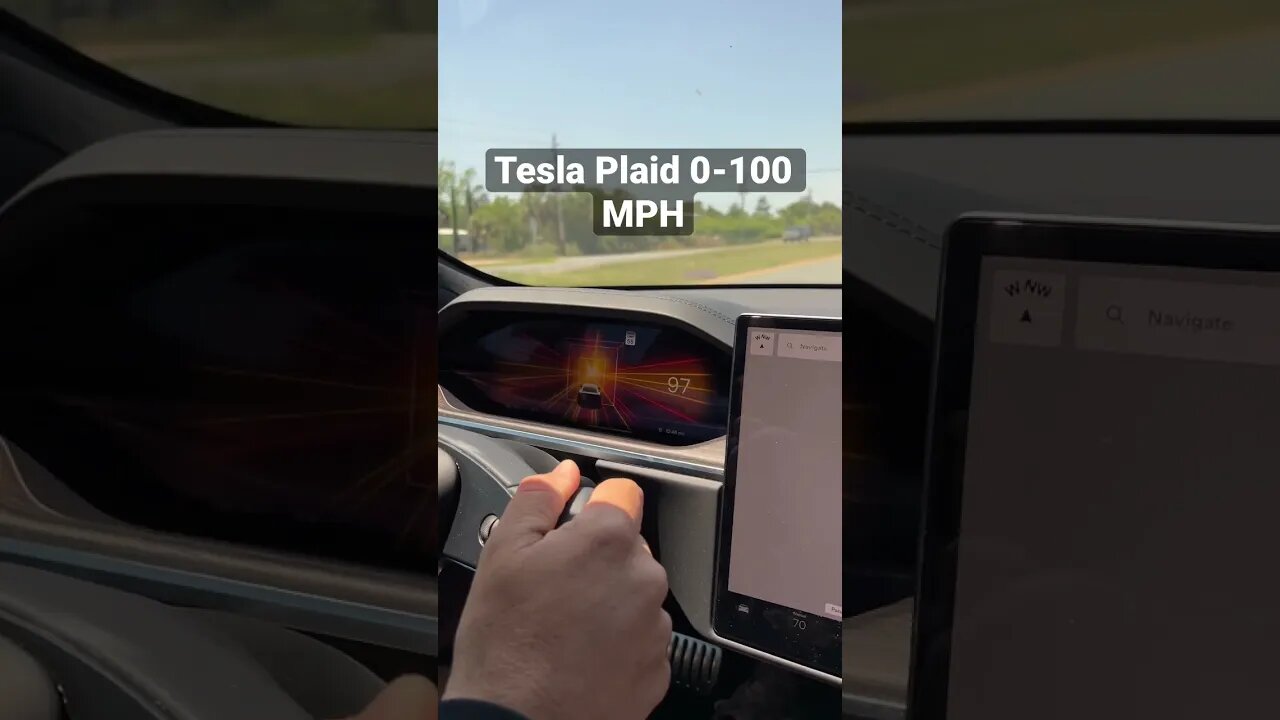 Tesla model S Plaid 0-100 MPH.. INSANE!