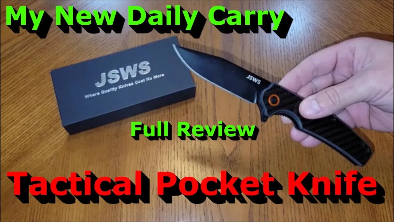 Tactical Pocket Knife - Full Review - My New Daily Carry Blade