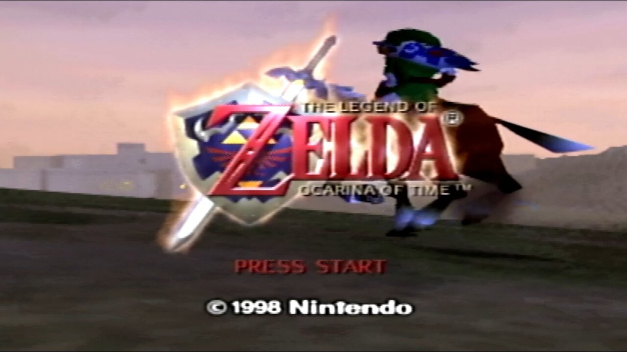 Legend of Zelda Ocarina of Time Start Screen