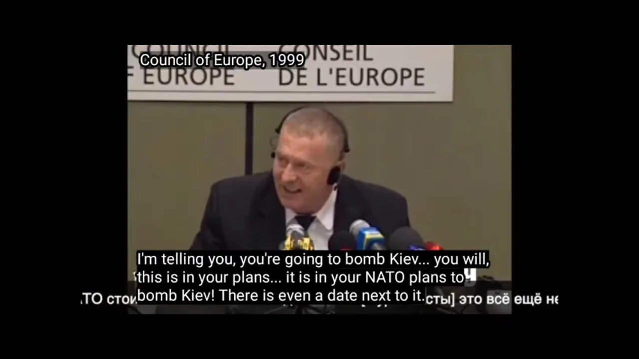 This 1999 footage has surfaced where Zhirinovsky talks of NATO provocation in the Ukraine.