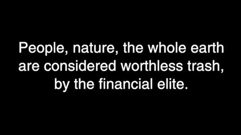 Dark disturbing revelations from a top financial insider with the elite!