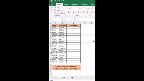 Excel Trick | Excel Formula | #excel #exceltips #exceltricks #excelformula