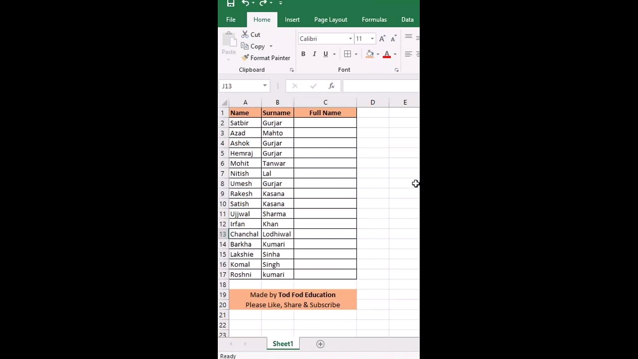 Excel Trick | Excel Formula | #excel #exceltips #exceltricks #excelformula