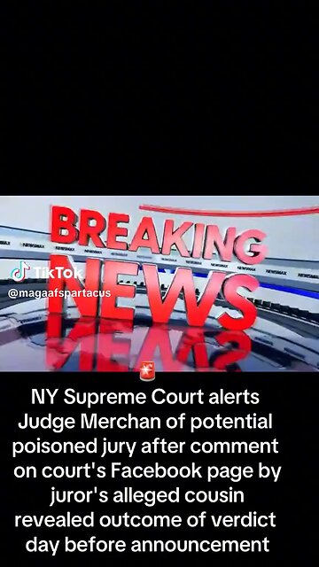 Major breaking news on Trump verdict