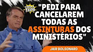 BOLSONARO COMPARA A GRANDE MÍDIA A UM PARTIDO DE OPOSIÇÃO