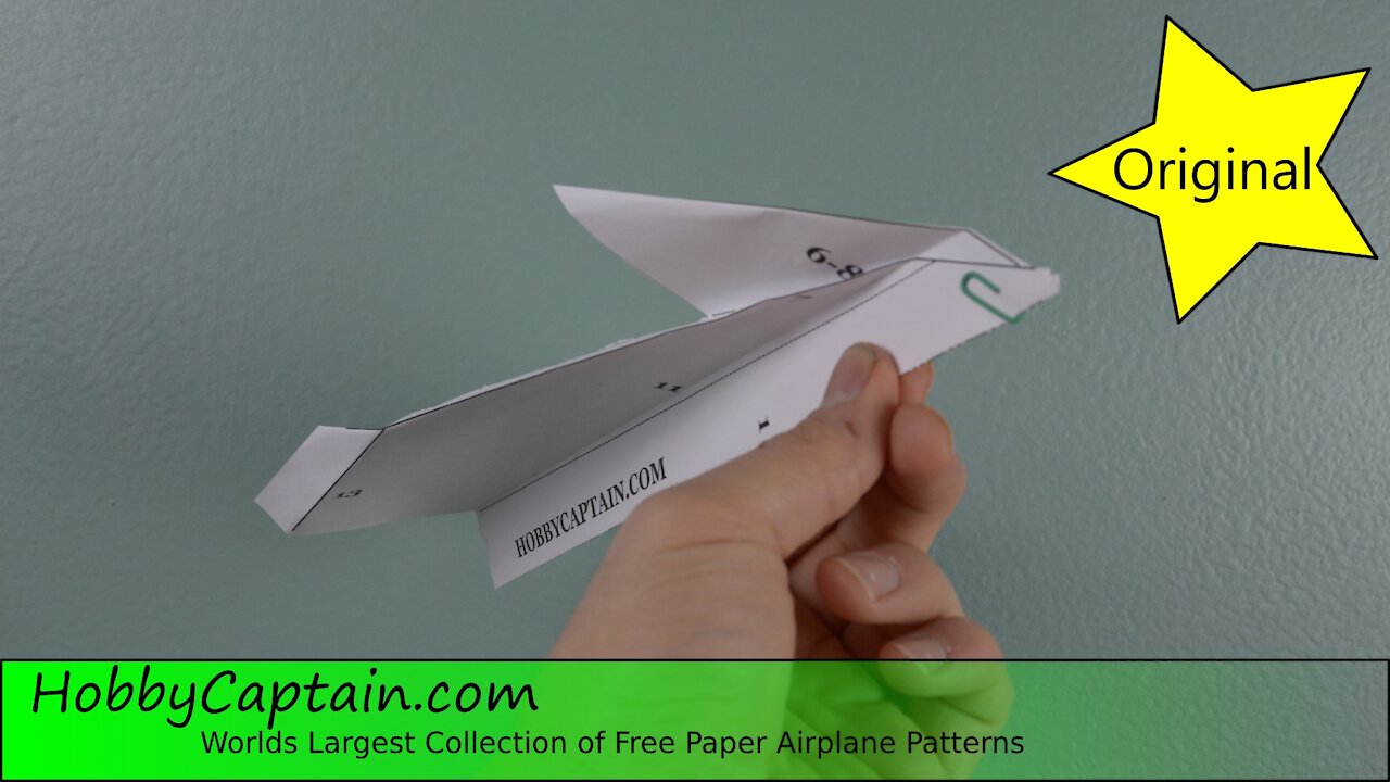 How to fold the "Tupolev TU 144" paper plane, has long slow flights