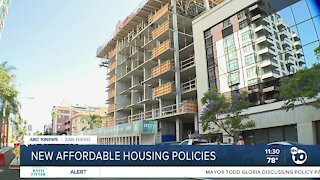 City of San Diego plans to implement new affordable housing policies