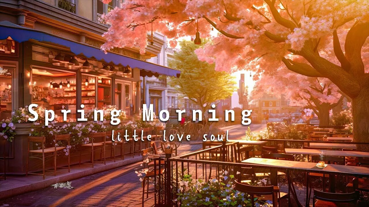 Bossa Nova Instrumental with Spring Morning Coffee Shop Ambience | Positive Jazz Music to Relax