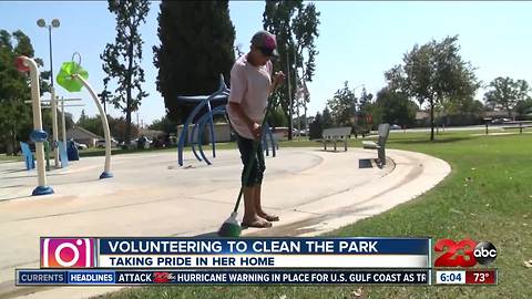 Homeless woman making a difference downtown