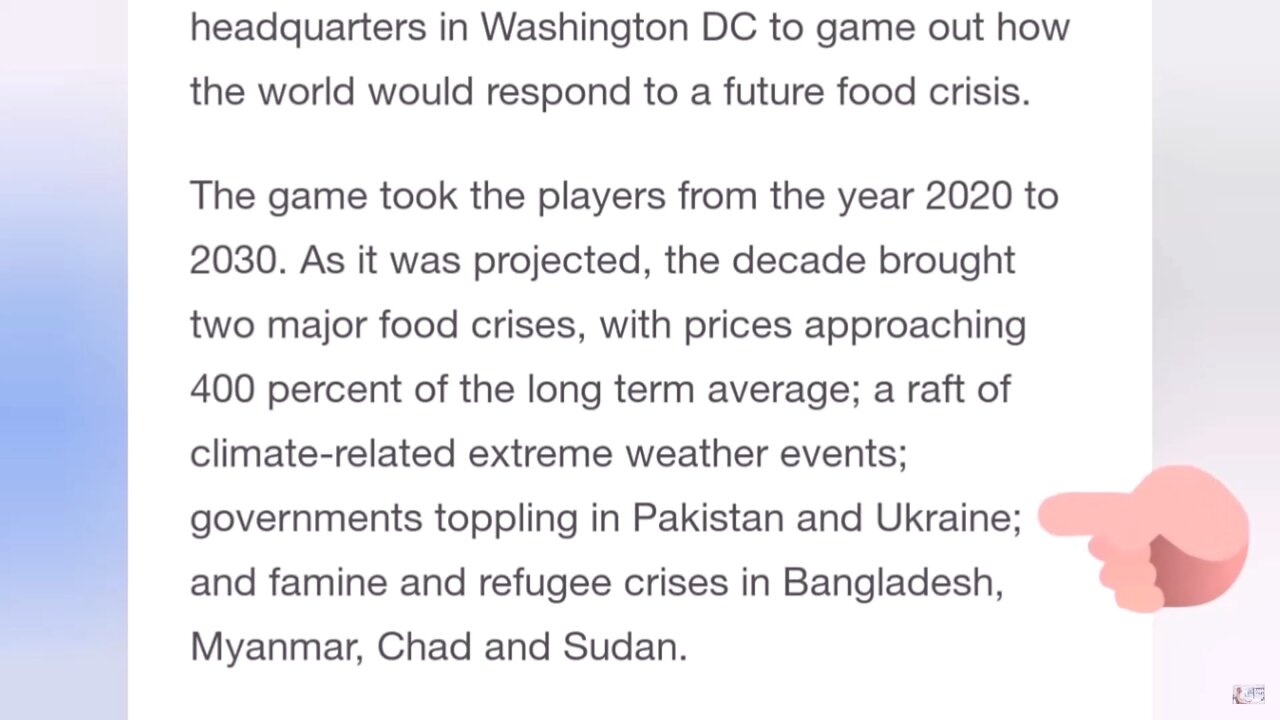 November 2015. Food Chain Reaction game about crisis between 2020-2030 (part 2, russian).