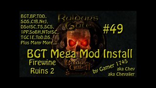 Let's Play Baldur's Gate Trilogy Mega Mod Part 49 - Firewine Ruins 2