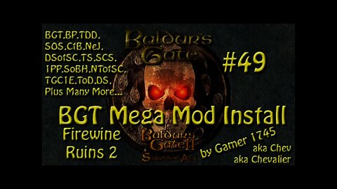 Let's Play Baldur's Gate Trilogy Mega Mod Part 49 - Firewine Ruins 2