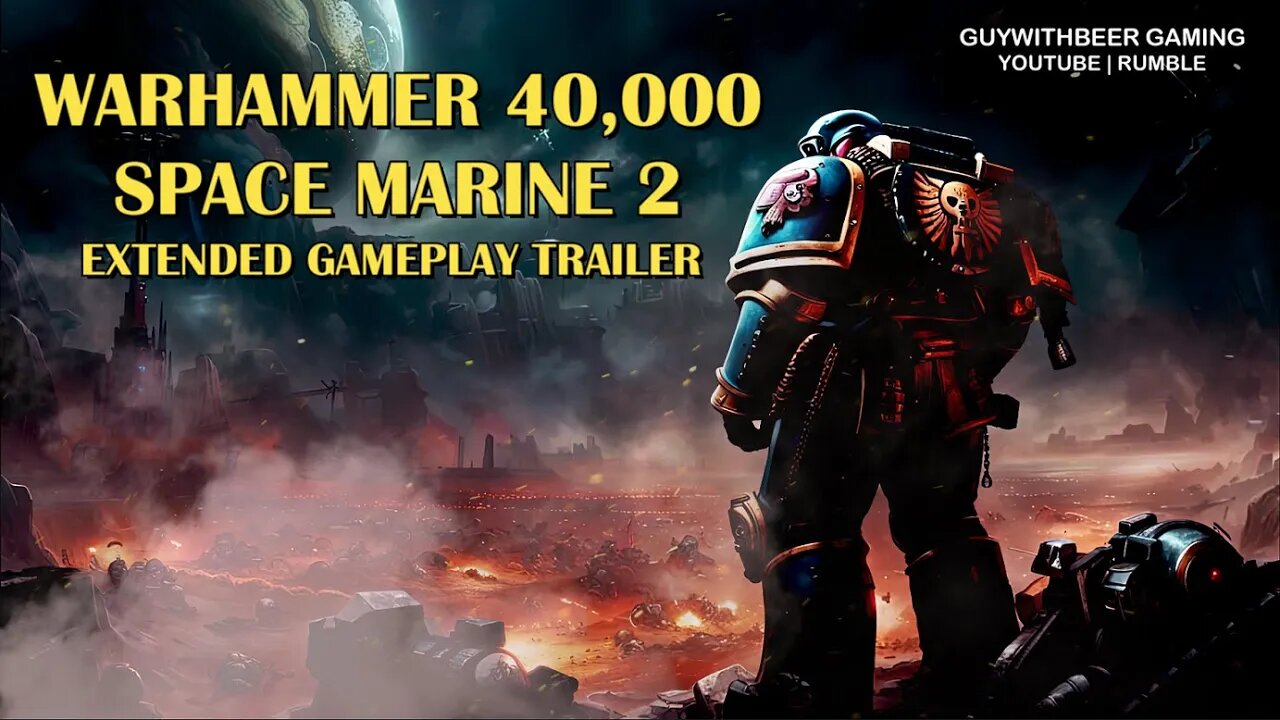 WARHAMMER 40,000 SPACE MARINE 2, EXTENDED GAMEPLAY TRAILER #spacemarine2 #trailer #40k