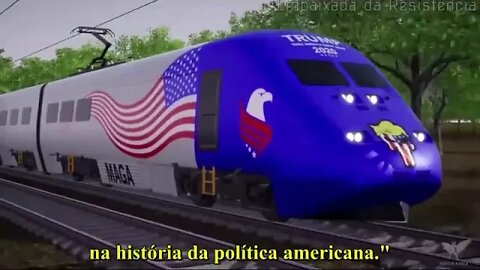 SAI DA FRENTE BIDEN! É O TRUMP TRAIN! | Meme