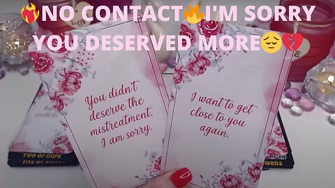 ❤️‍🔥NO CONTACT🔥I'M SORRY YOU DESERVED MORE😔💔 HAVE I LOST YOU FOREVER?📞💌 NO CONTACT COLLECTIVE LOVE ✨