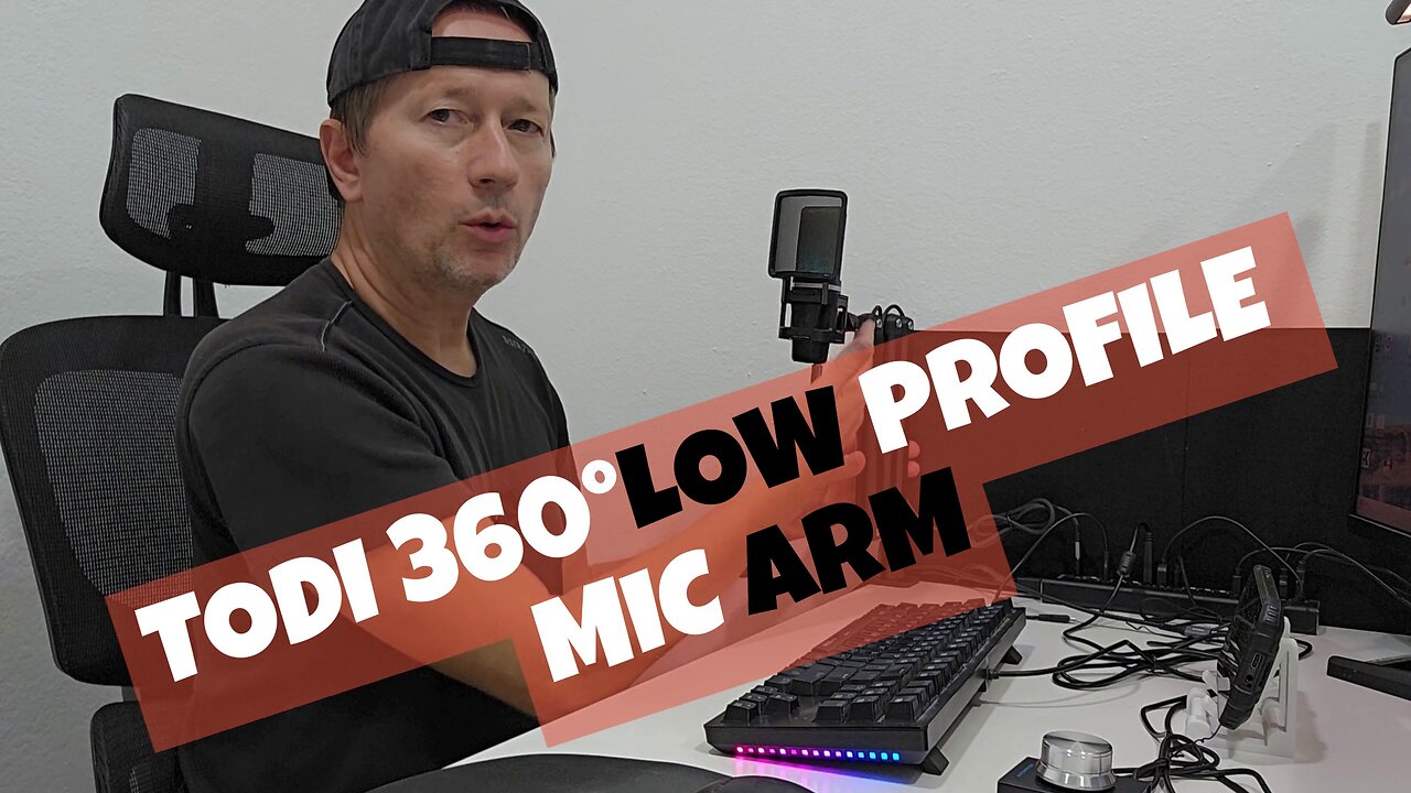 TODI Mic Arm MS02 Review & Installation | 360° Low Profile Mic Boom Arm Stand for Streaming