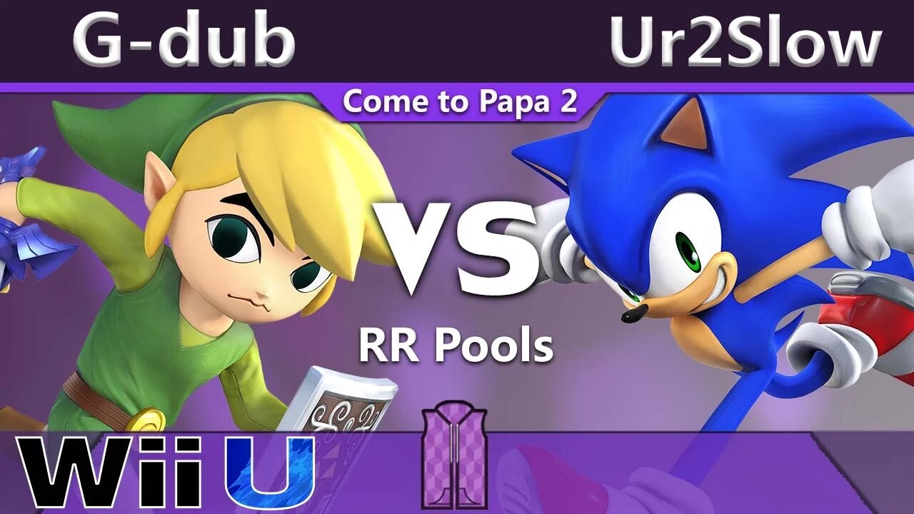 G-dub (Toon Link & Marth) vs. Ur2Slow (Sonic) - Wii U RR Pools - TCP2