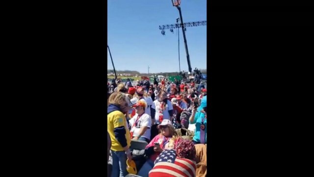 Lucrecia Hughes is at the Trump rally in Georgia p1