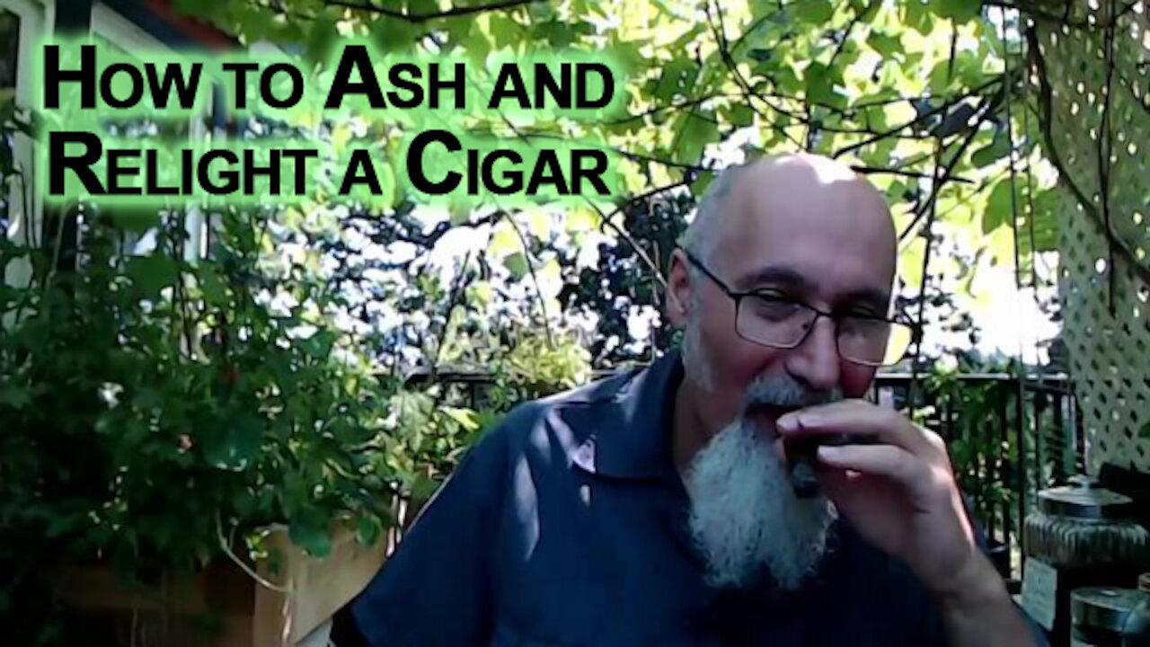 How to Ash and Relight a Cigar [ASMR]