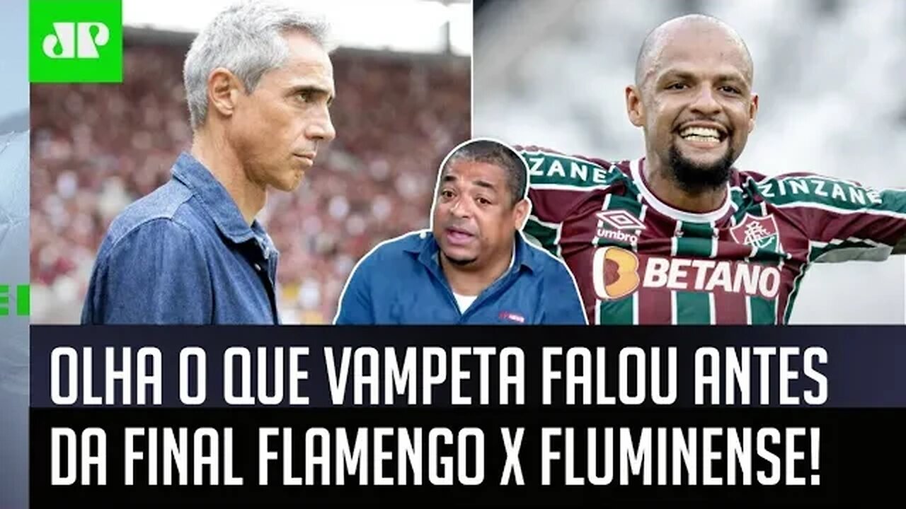 ELE É FO**! OLHA como Vampeta PROFETIZOU antes da FINAL Flamengo x Fluminense!