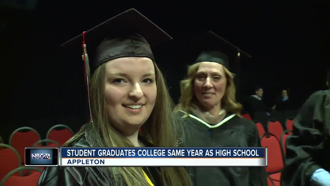 19-year-old gets high school, college diplomas in same year