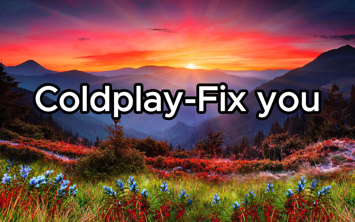 Coldplay-Fix you lyrics