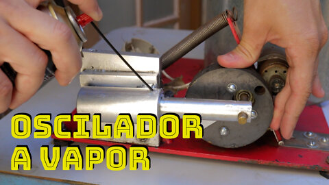 oscillator steam engine, Motor a Vapor Oscilador Gerador