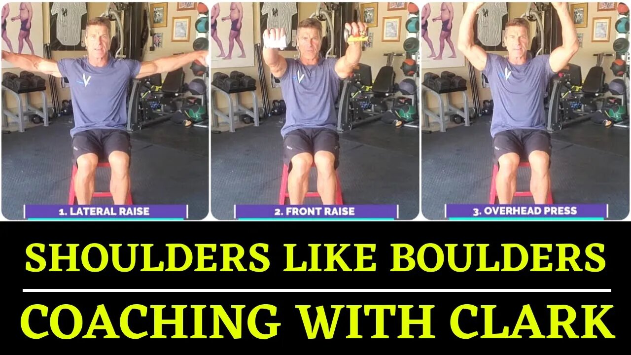 SHOULDERS LIKE BOULDERS | Workout | Coaching with Clark