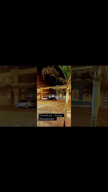 frente fria chegando em Santos