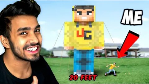 Techno Gamerz World's LARGEST Minecraft Statue built 🤘🤘🤘😲😲😲