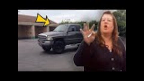 Prius Owner Freaks Out After Seeing Couple In Big Diesel Truck