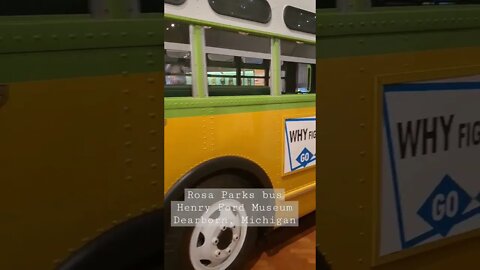 Rosa Parks bus at Henry Ford Museum in Dearborn, Michigan.