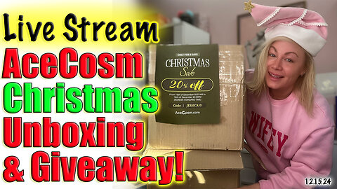 Live AceCosm Unboxing and GIVEAWAY! Code Jessica10 Saves 20% Off EVERYTHING During the sale on now