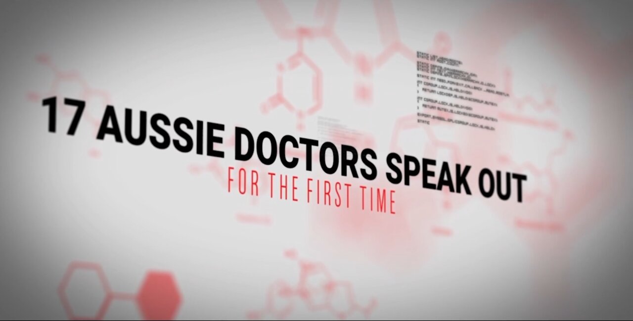 WORLD PREMIERE: Conference of Conscience - Australian Doctors Finally Speak Out! Part 1