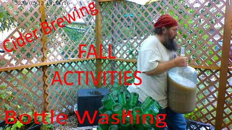 OFF GRID PEAR CIDER: Auto Siphon and Bottle Wash